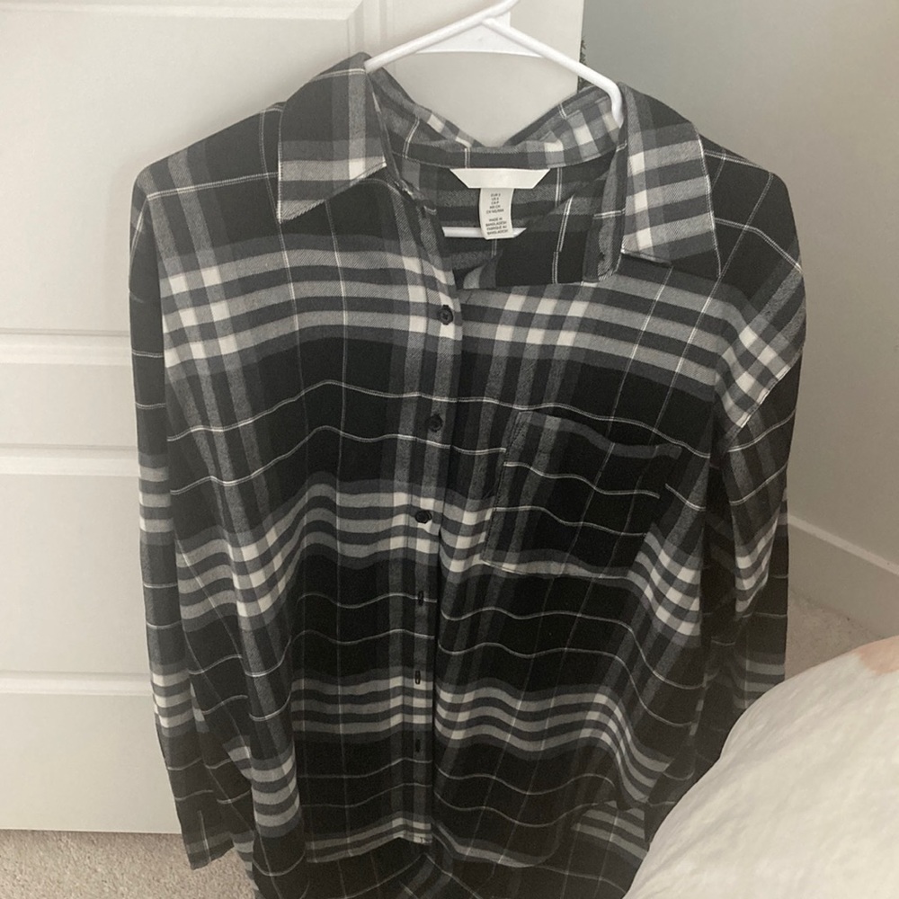 Black and white flannel
